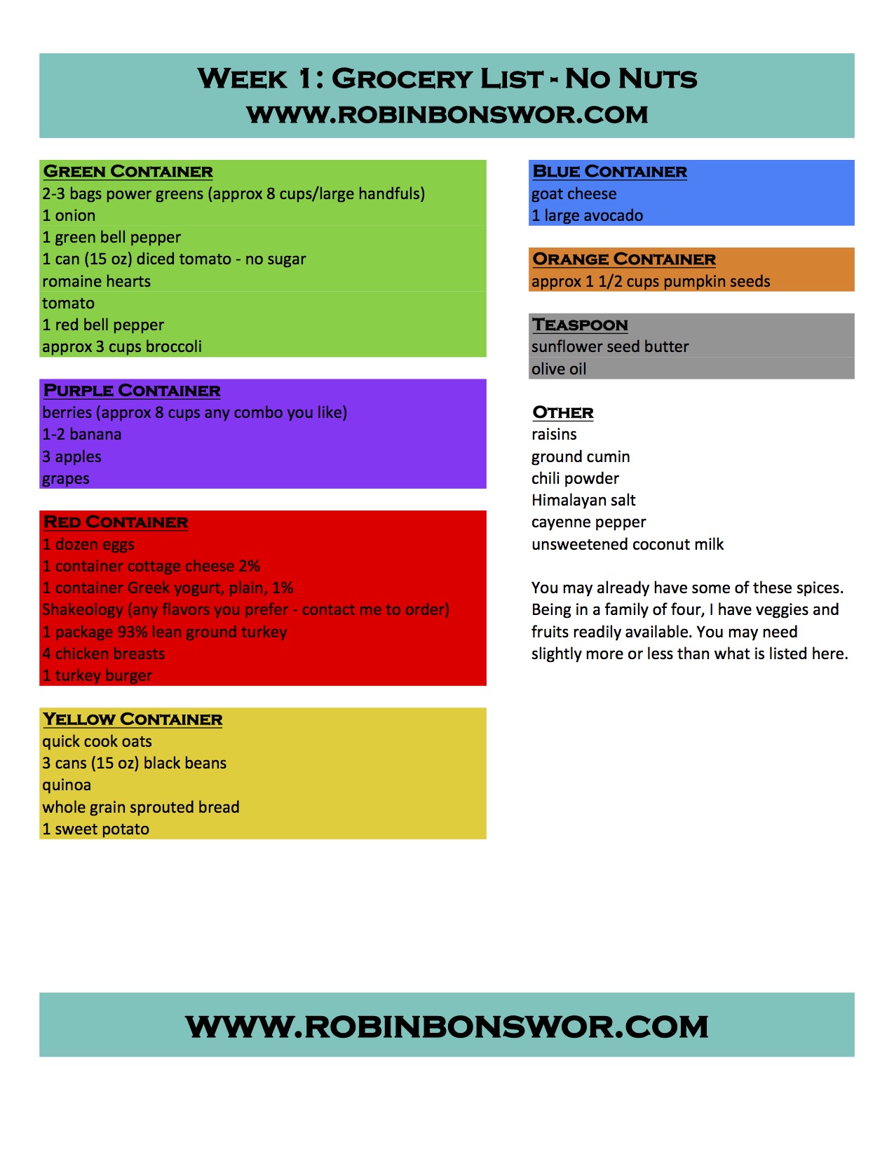 21 Day Fix Eating Plan Explained