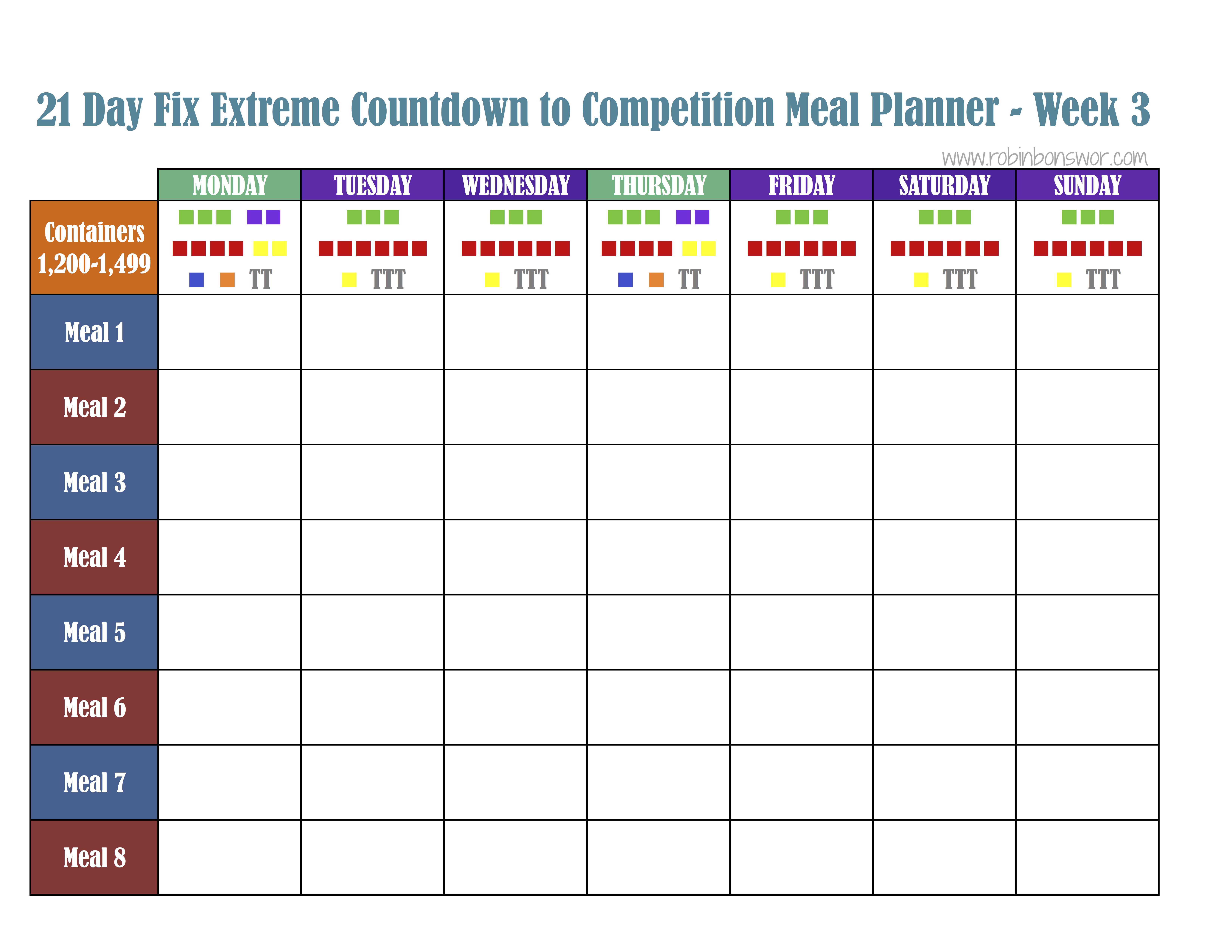 3 Steps for Successful 21 Day Fix Meal Planning