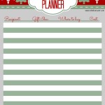 Holiday Organization Gift Planner