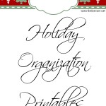 Holiday Organization Printables