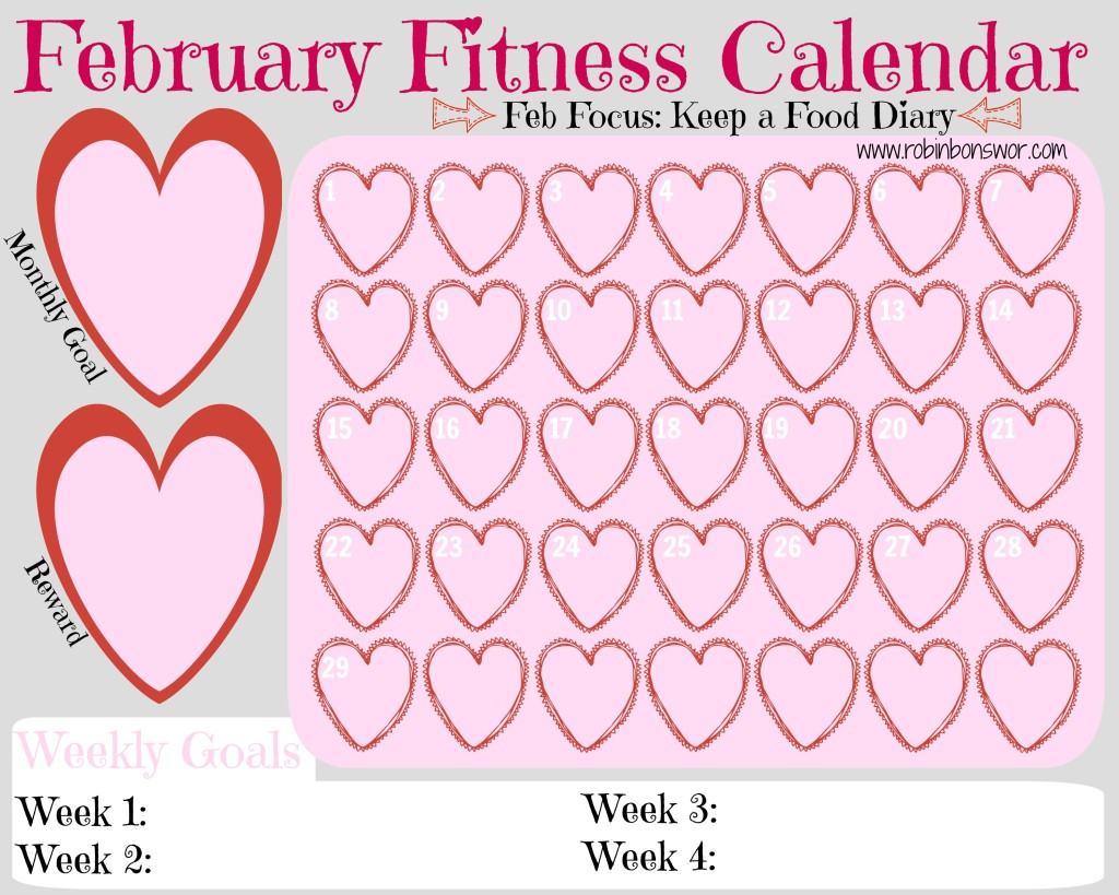 Feb Fitness Calendar
